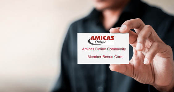 Amicas Online Community - Cluborganisation - Member-Bonus-Card